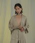 Drape Belted Deep V Cardigan